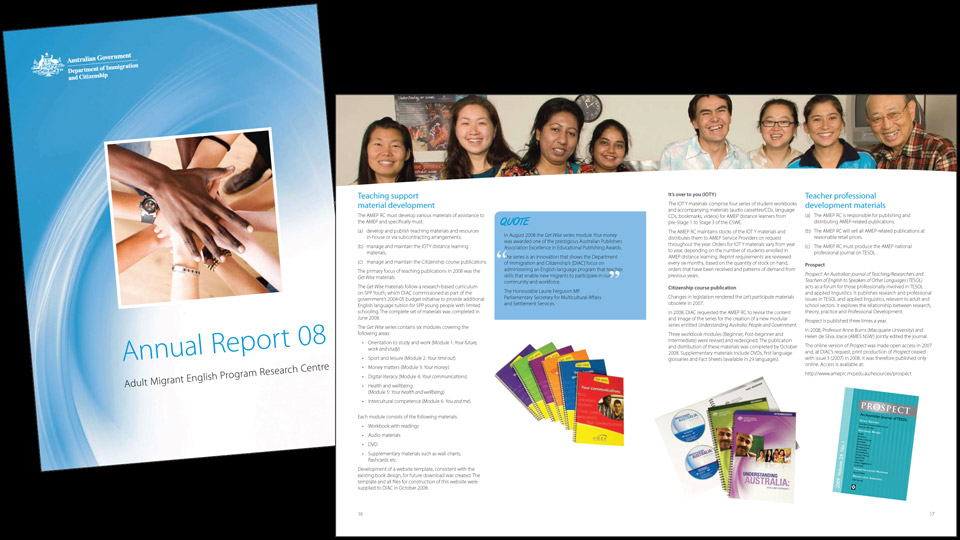 AMEP Research Centre Annual Report 08
