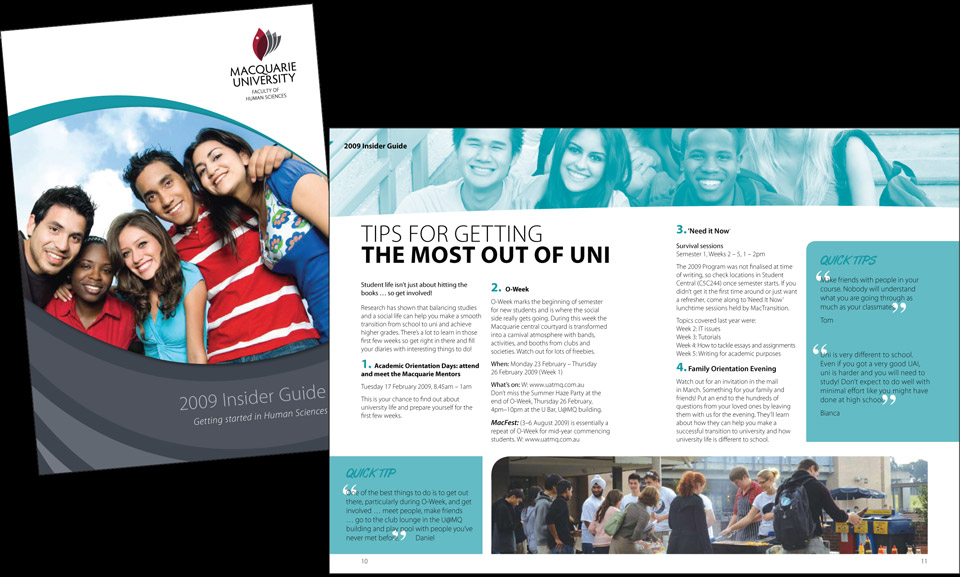 Macquarie University, Insider Guide 09
